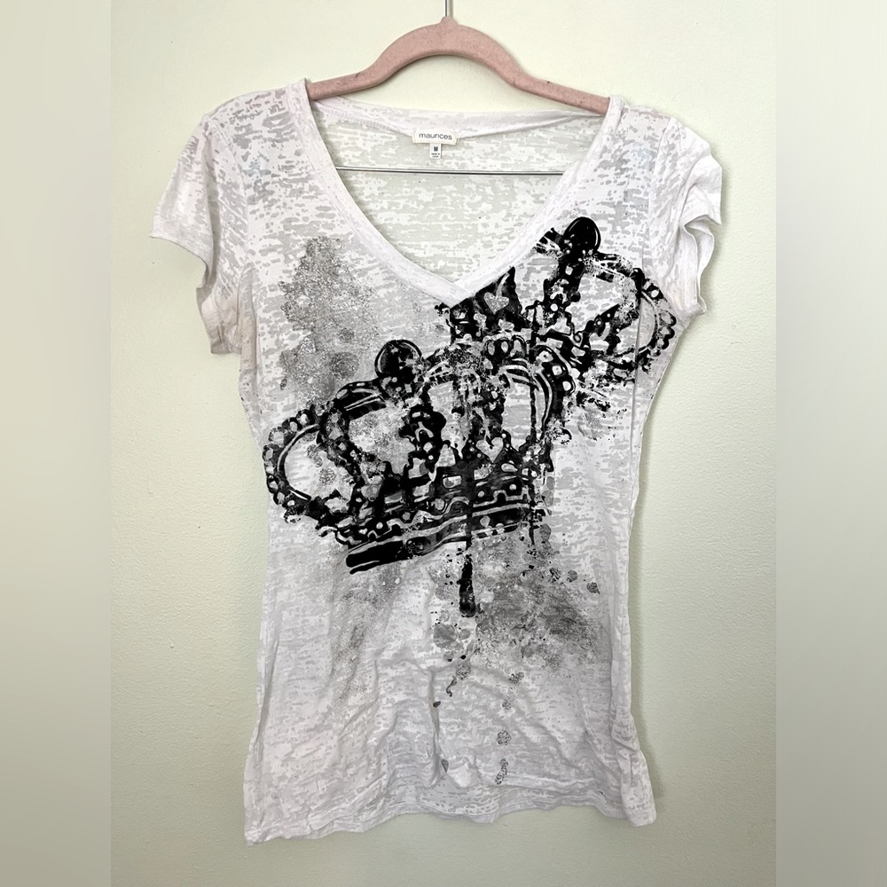 Maurices graphic burnout tee